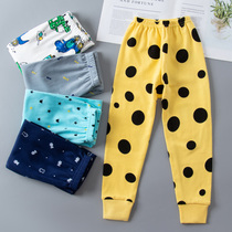 Childrens long johns pure cotton girls boys baby boys wearing warm pants boy leggings autumn and winter 2022 new