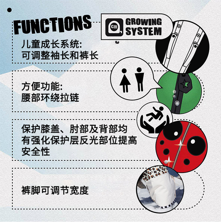 德国 Weedo 儿童滑雪手套 加厚耐磨防风防水手套 图12