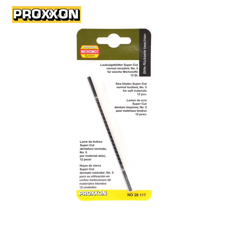 28117] Germany PROXXON Mini Magic 12 jigsaw blades for wood with medium teeth no 517 teeth - Taobao