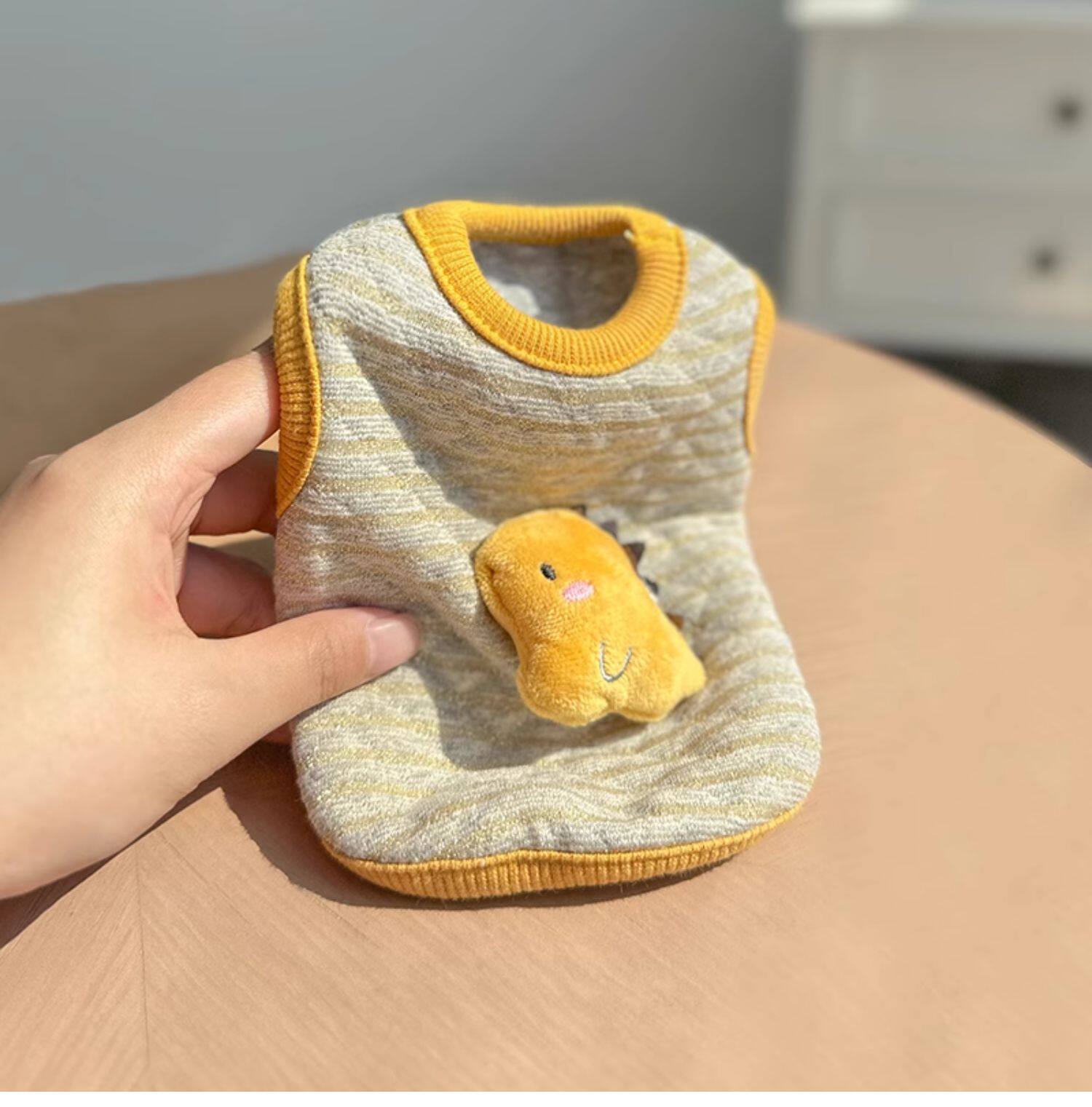 Одежда для животных 卡通可爱幼犬小体狗狗衣服 Yan Kee