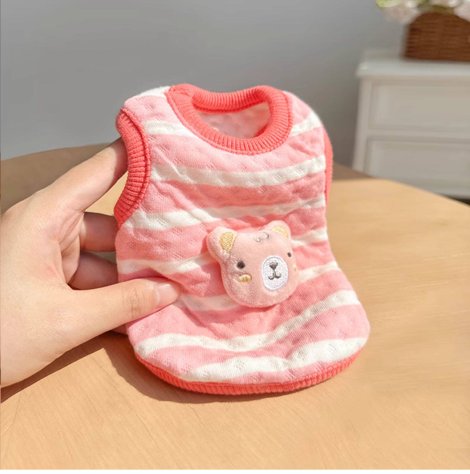 Одежда для животных 卡通可爱幼犬小体狗狗衣服 Yan Kee