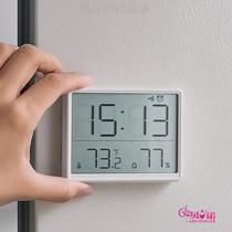 Electronic watch creative refrigerator simple large screen sticker magnetic electronic? Digital temperature and humidity alarm clock desktop clock wall hanging