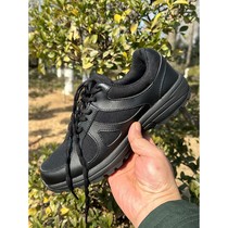 New spring and autumn training shoes for men black wear-resistant labor protection liberation rubber shoes for women winter velvet firefighting site training shoes