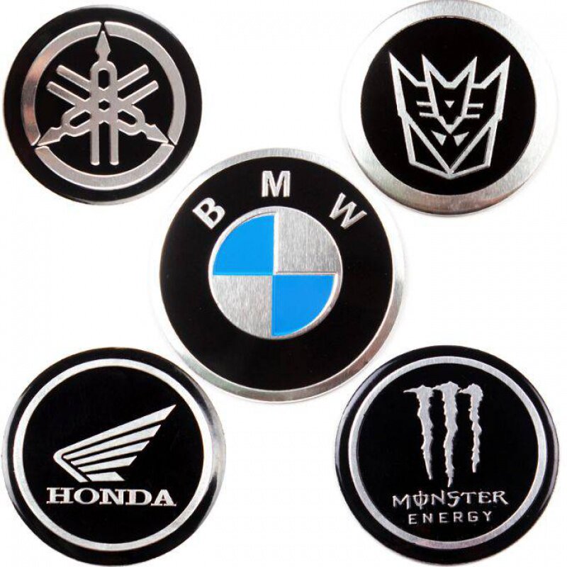 Love Maya Di Electric Car Accessories Grand Total Mountain Leaf Car Mark BMW Logo with metal sticker Ghost Fire Personality Stickers