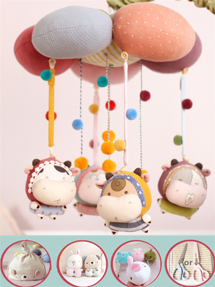 Pregnancy Milk Bubble Machine Time God Instrumental Cow Baby Full Moon Remembrance Baby Bedside Bell Diy Pregnant Woman Handmade Cloth