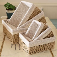 Соломенная японская корзина для хранения, настольная система хранения, игрушка, ящик для хранения, дистанционное управление