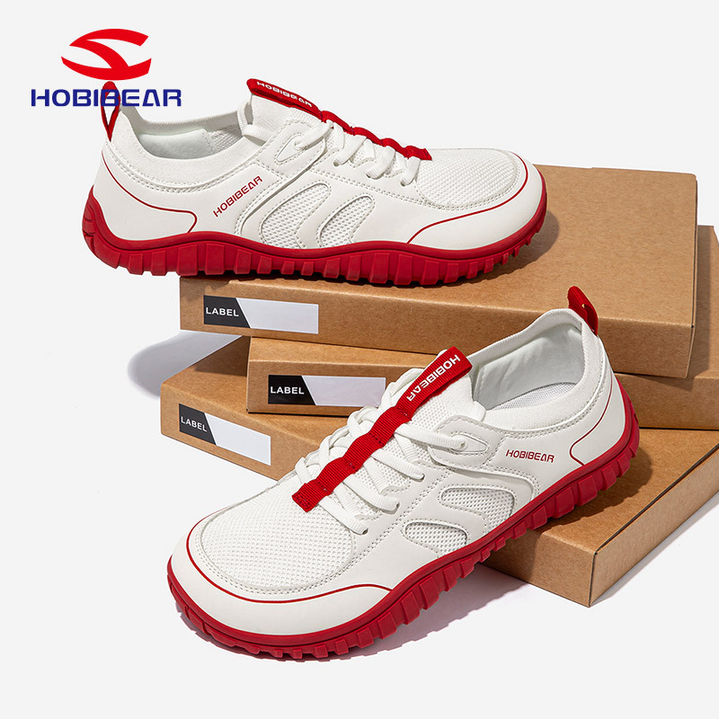 Hobibear Wide-Toe Shoes, All-Season Men's Shoes, Sneakers, Barefoot Shoes, Casual Shoes, Zero Drop, Breathable Single Shoes, Large Size