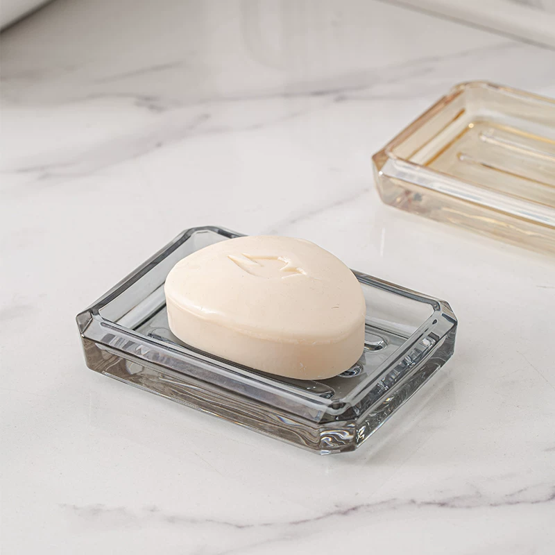 Glass soap holder, transparent drying rack, storage system, DIY