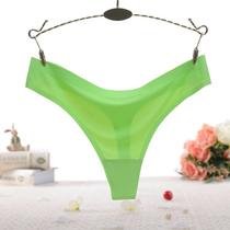 Low-waist ice silk seamless womens underwear cotton large size one-piece briefs for girls summer thin shorts