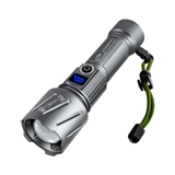 Супер яркий перезаряжаемый дорожный портативный фонарь, прочная тактическая универсальная лампочка с лазером