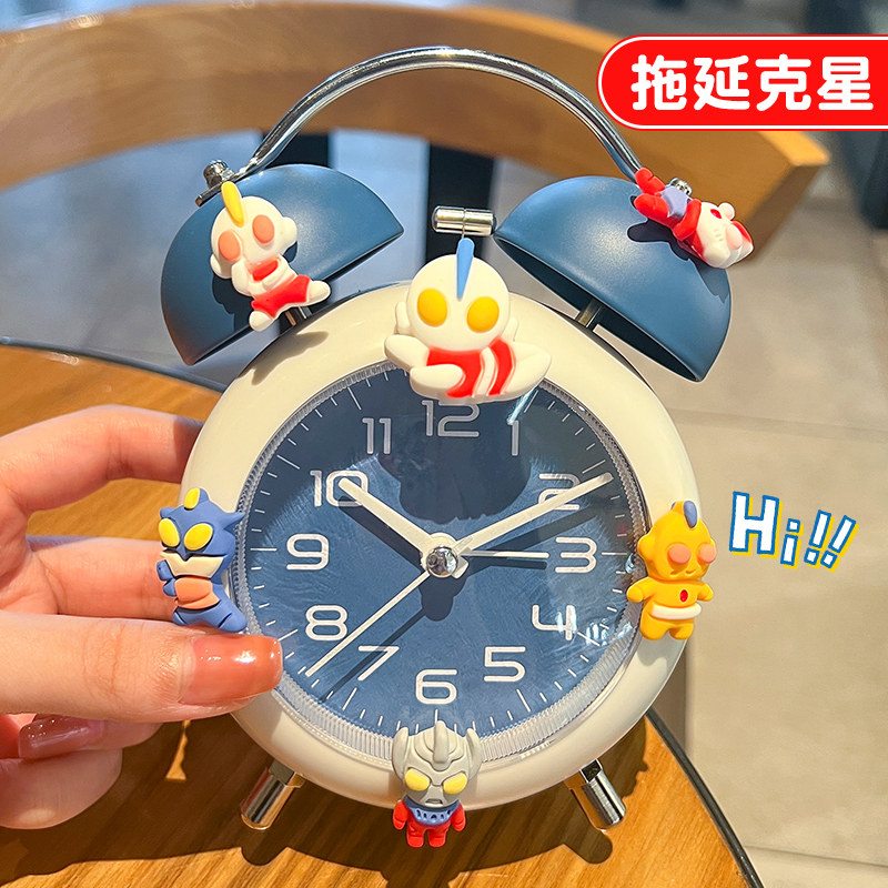 Alarm clock students dedicated to wake up god instrumental children boy powerful wake up high face value electronic self-regulation 2023 new table-Taobao