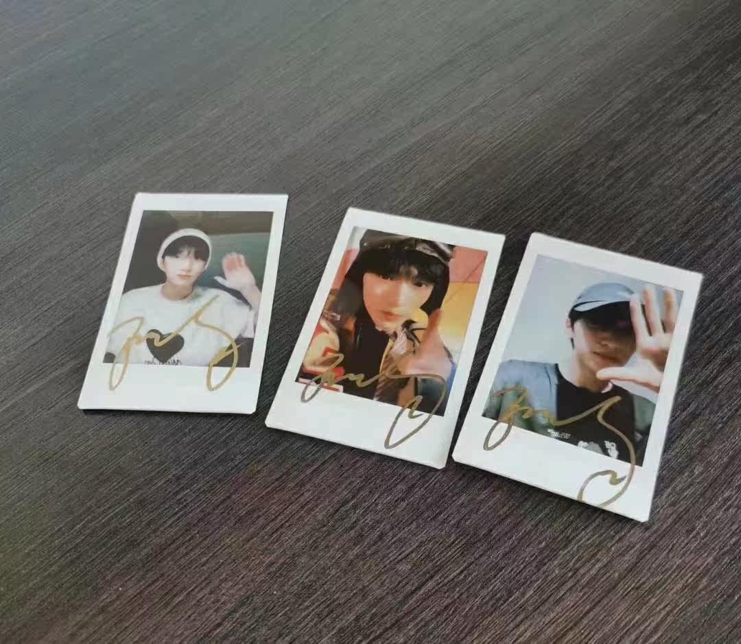 Time Junior Troupe Yan Haoxiang Autographed Polaroid Event Live Fan Guarantee Fans Around