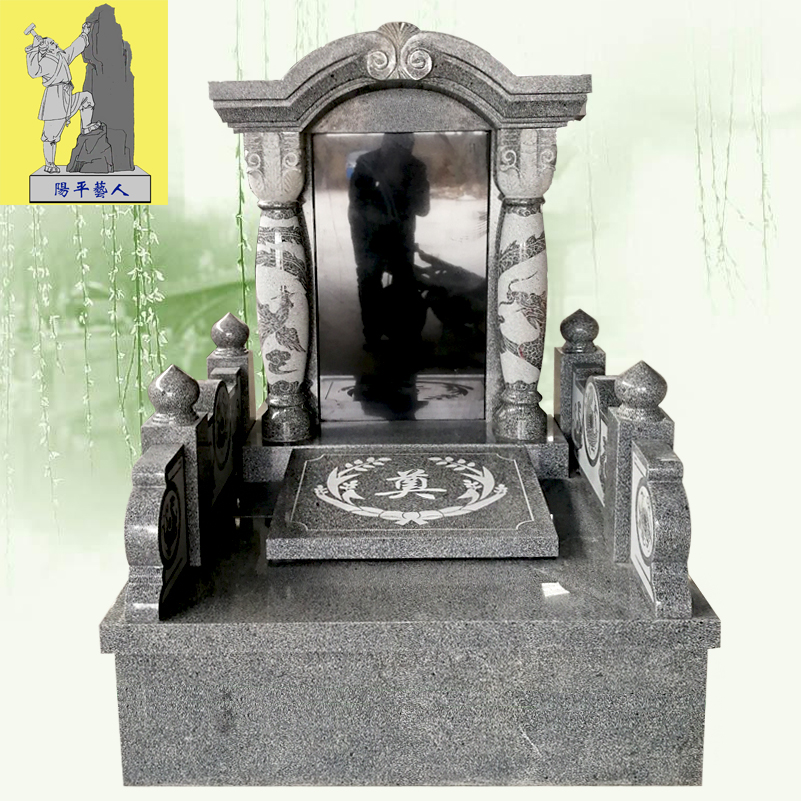 Tombstone Custom Marble Granite Countryside Earth Burial large grave Stone Monument Public Welfare Mausoleum Double Tomb