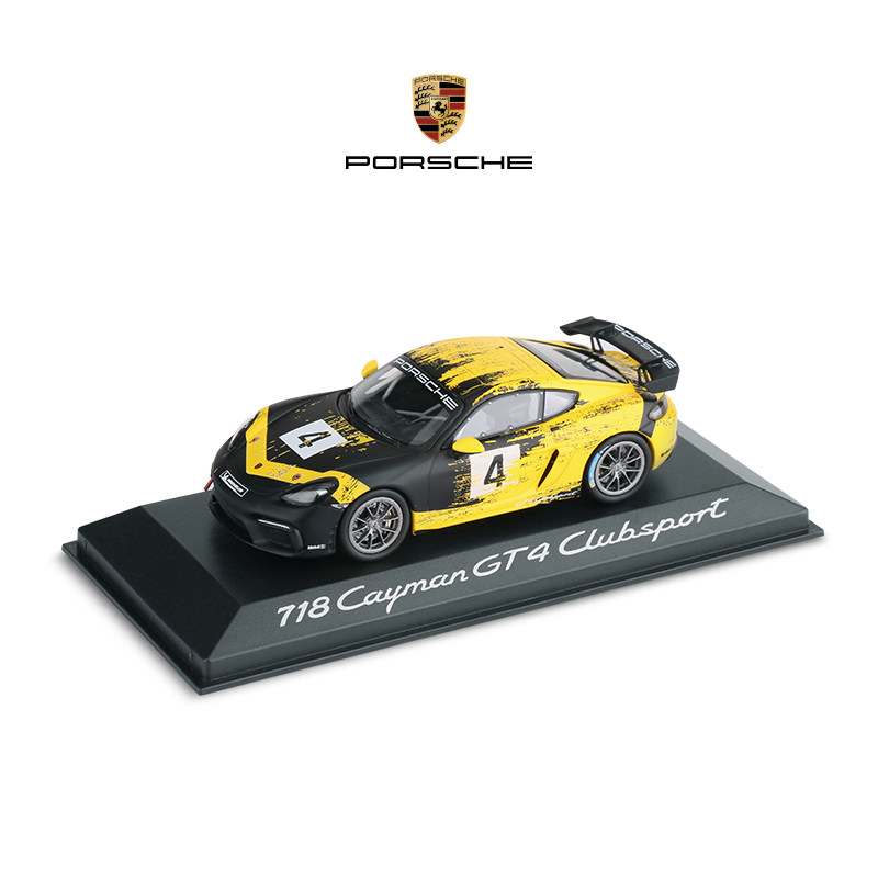 (Official)Porsche Porsche 718 Cayman GT4 Clubsport 1:43 Car Model