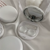 Чистая белая/текстура Циркулярная коробка зрачка INS Блог Основной макарон по уходу за цветом коробки контактной линзы контактная линза