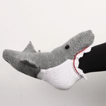 Knitted Crocodile Socks Shark Socks Chameleon Chameleon Animal Trendy Wool Socks Cute Cartoon