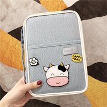 Cartoon certificate storage bag household baby birth certificate vaccine account book information card bag treasure mother finishing bag female