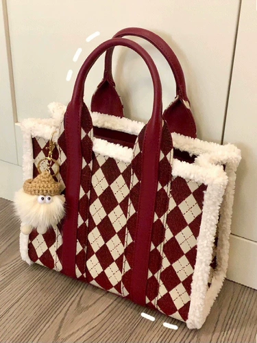 Демисезонная вместительная и большая красная небольшая портативная сумка через плечо для невесты, коллекция 2023