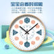 Early Education Silent Wall Clock for Living Room, Home Bedroom Clock, Children's Room Wall Clock, Cartoon Wall-Mounted Clock, No-Drill Clock