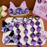 Детский парик с косичкой, хвостик, резинка для волос, аксессуар для волос