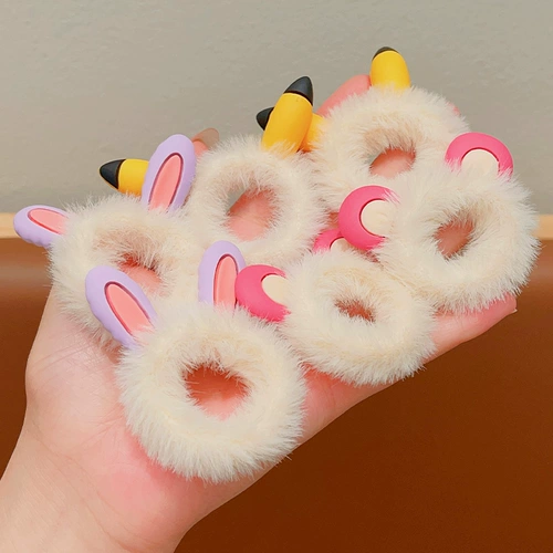 Детская милая безвредная резинка для волос, аксессуар для волос, не повреждает волосы