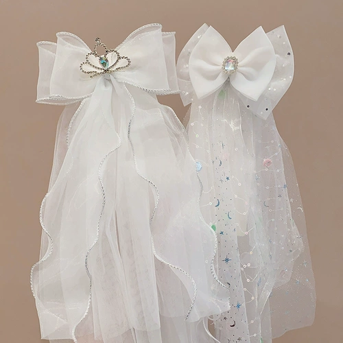 Детские шпильки для волос с бантиком, детская заколка для волос для принцессы, аксессуар для волос, подарок на день рождения