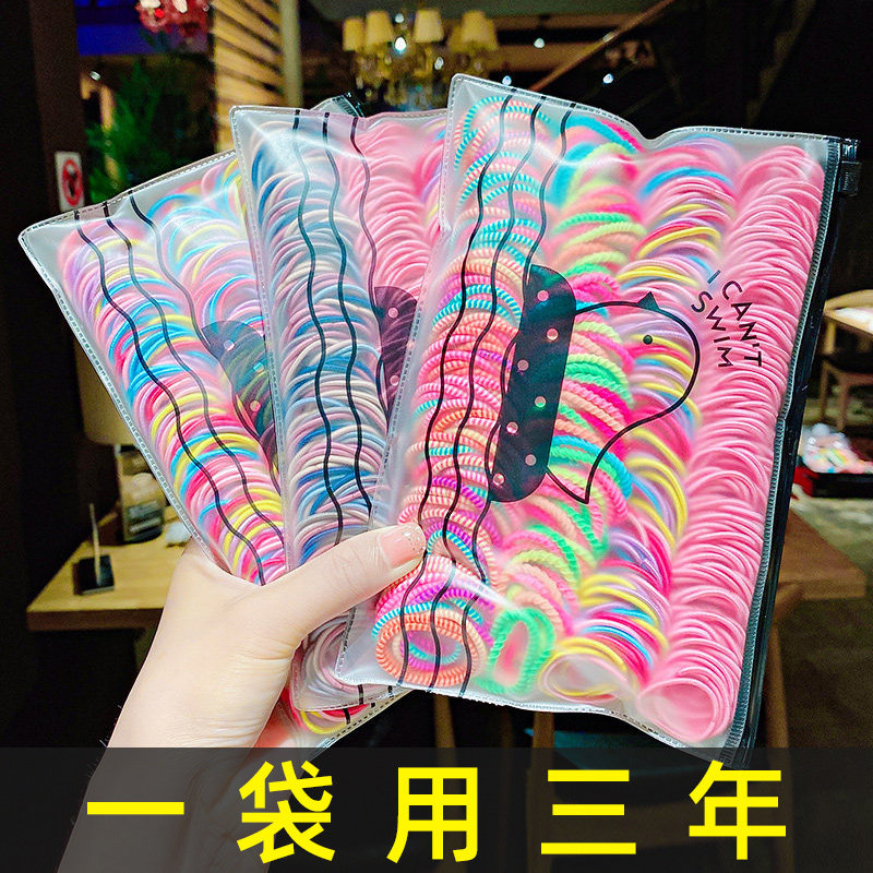 Children za hair leather gluten without injury hair head rope little princess cute Korean version high elastic hair ring girl baby hair adorned