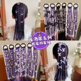 Детский парик Куроми, коса, резинка для волос, резинка для волос с высоким хвостом для девочек, милая и классная резинка для волос для маленькой девочки, повязка на голову