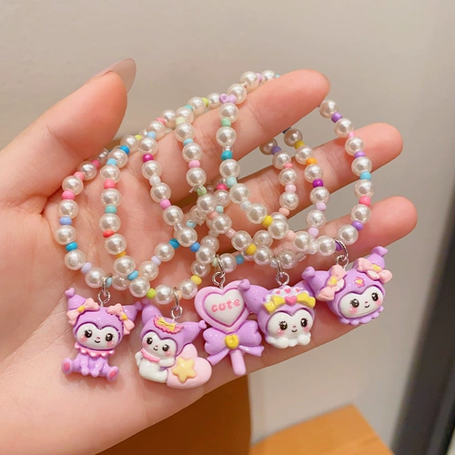 Мультяшная игрушка, детский аксессуар для принцессы, браслет из бисера