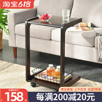 Small tea table removable solid wood bedside table bedside small table mini-living room corner a few c type sofa side a few side tables