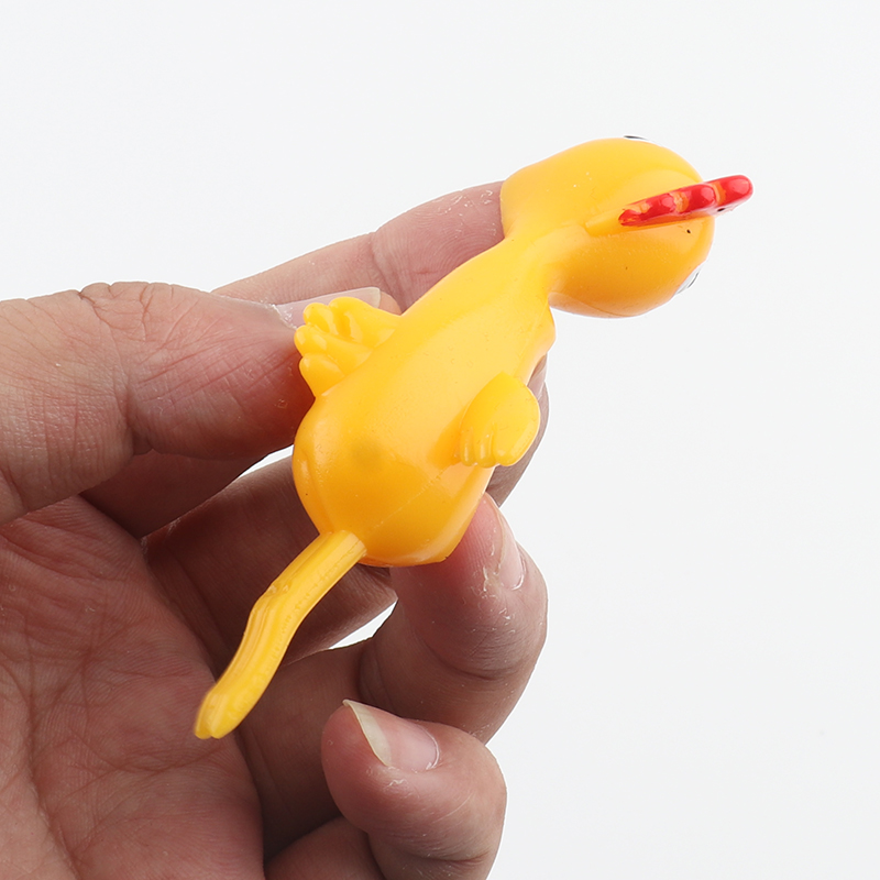 Shakyung soft fingers ejected chicken toy nostalgia stretched rubber chicken slingshot thumb turkey fired