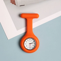 Оранжевая силиконовая булавка, карманные часы