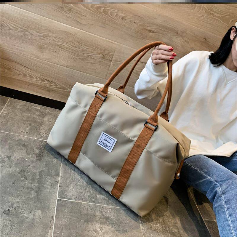 Travel bag women's pull-handling box upper bag fitness bag large-capacity lightweight ready-to-produce storage bag short-distance travel luggage bag