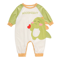 Girl Conjoined Sleeping Clothes Spring Autumn Season 2023 New Pure Cotton Autumn and Anti-kicking and Climbing Clothes Girls Home Conserve Baby Children