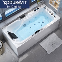 Duravit bathtub intelligent constant temperature heating home adult acrylic surf bubble massage bathtub elderly support