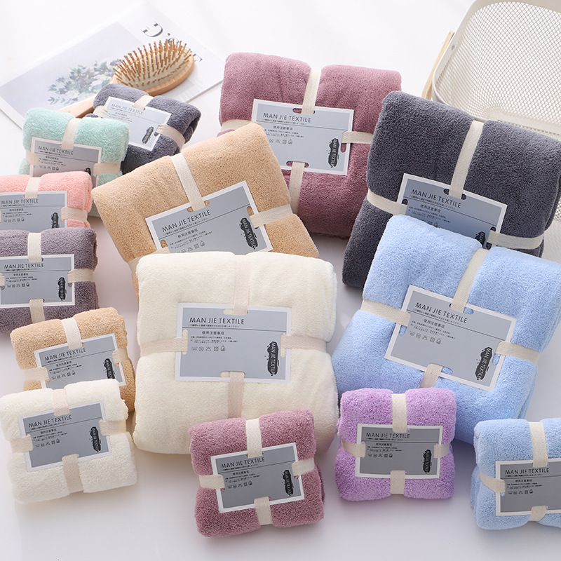 2pcs 70x140cm 35x70cm Solid High Density Coraline Coral Velv