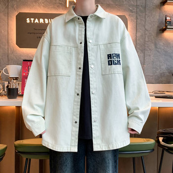 Men's denim jacket 2025 new spring and autumn style