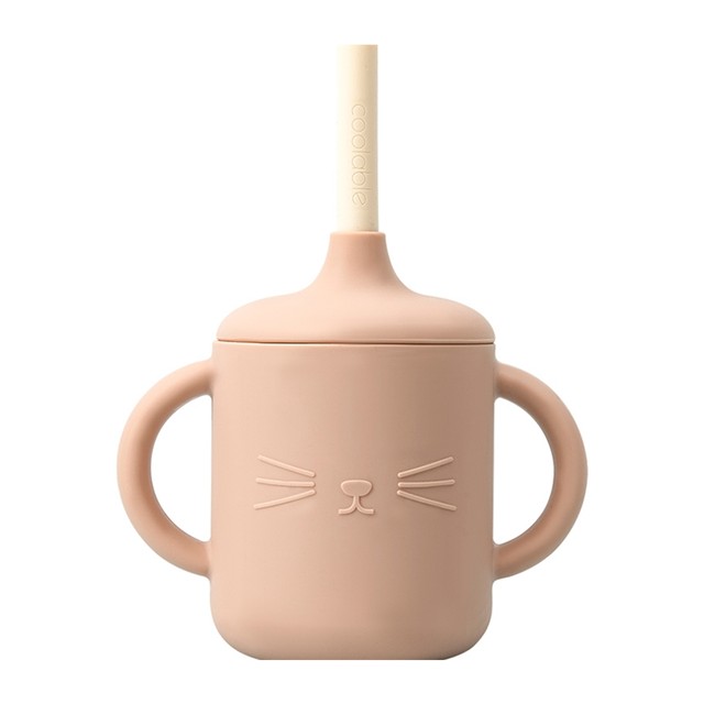 coolable baby milk cup learning ຈອກນ້ໍາຈອກເດັກນ້ອຍ sippy cup milk cup with scale silicone rice cereal cup