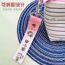 Kindergarten Baby School Bag Hanging Button Name Strip Pure Cotton Name Stick Cloth Free of Ironing Press Button Name Sticking Pendant