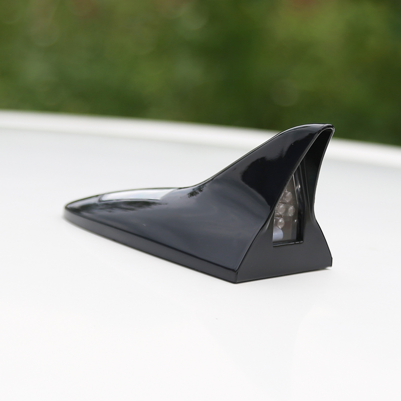 Car Retrofit Lights Solar Charging Burst Anti Rear-end Led Roof Light Shark SHARK External Cautionary Decorative Lights