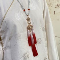 Suo Qingqiu Long Yingluo Hanfu accessories Ming-made necklace Ancient style wild jewelry collar Ruyi lock jewelry jewelry