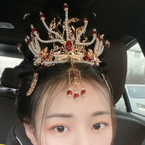 Fengxi Fengguan Original highly recommended Hanfu hair crown ancient style wedding hair accessories Xia Pi headdress retro accessories