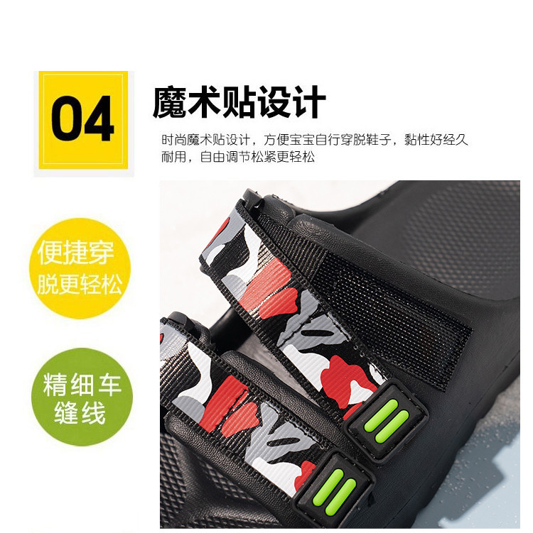 Открытый Тапочки 儿童拖鞋男童中大童夏休闲 𫔮软底防滑宝宝凉拖鞋女孩室内外穿沙滩鞋