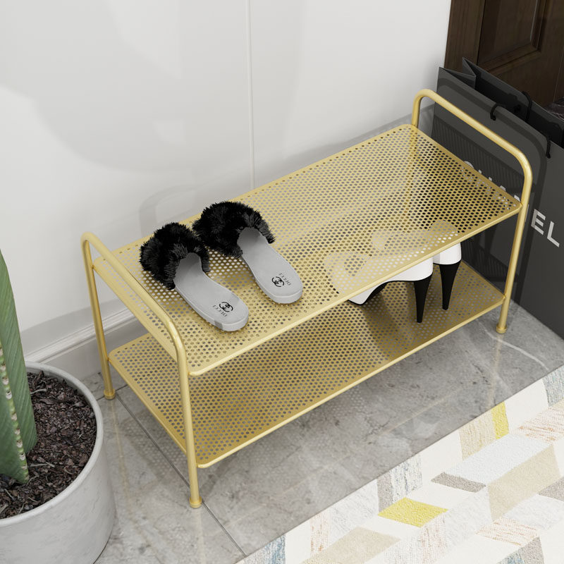 Nordic Iron Art Shoe Rack Simple Doorway Shoe Cabinet Home Interior Good-looking Multiple Layers Shoe Holding Layer Shelf Minimalist Shelve Shelf