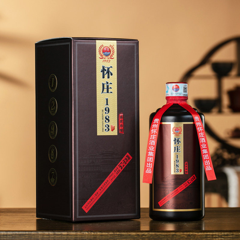 贵州怀庄1983窖龄10酱香酒53度白酒500ml*1瓶单瓶礼盒装送礼评价- 淘宝网
