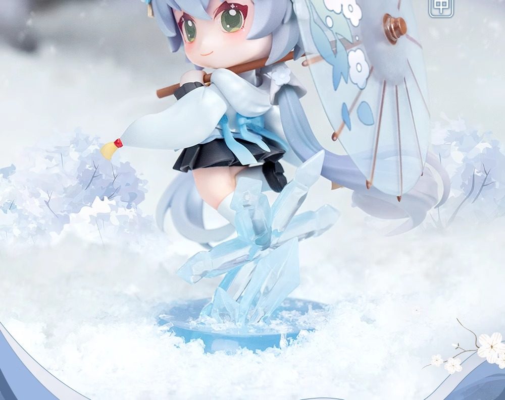 限量款附特典-洛天依梨花雪Q版手办正版