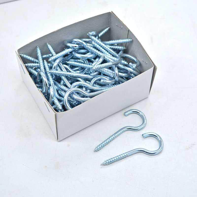 Hook hook hook hook wood lamp hook Thread Iron multi-purpose hook Sheep's eye curtain hook screw