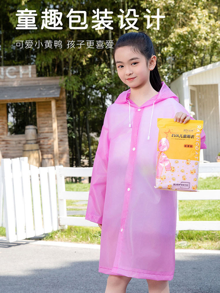 Disposable Raincoat for Children Going to School, Can Be Carried in a Backpack, Outdoor, Long, Thick, Full-Body Rain Poncho for Men and Women, Heavy Rain Protection