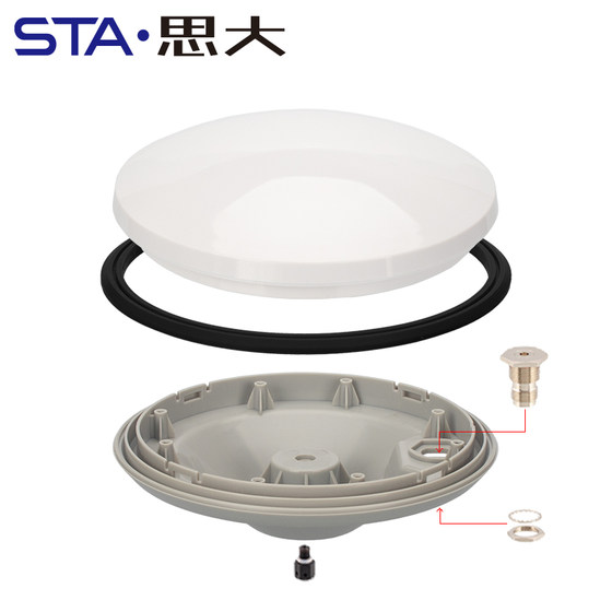 GNSS 4성 전주파 안테나 비행 나비 버섯 머리 운전 테스트 농업 기계 방수 링이 있는 고정밀 측정 안테나 하우징