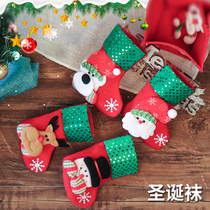 Christmas socks retro Christmas decorations Christmas stockings Christmas stockings Christmas tree pendants Christmas decoration gift bags